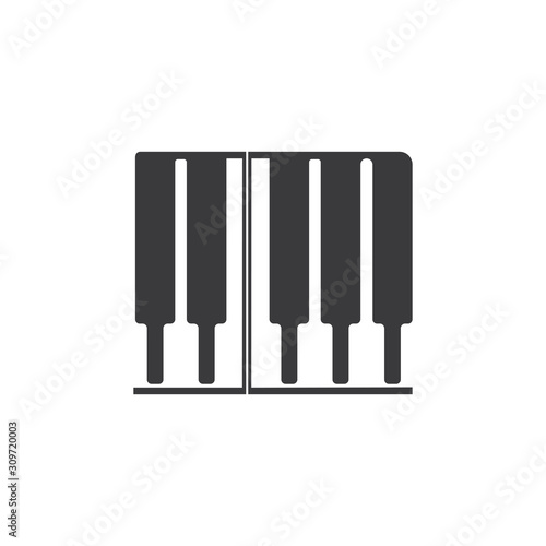 piano icon vector ilustration template