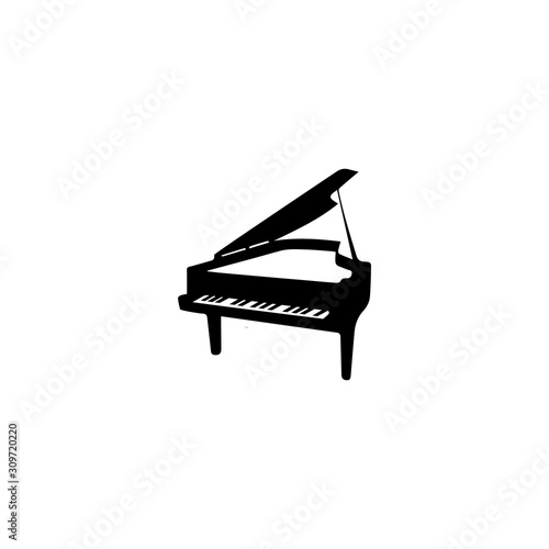 piano icon vector ilustration template