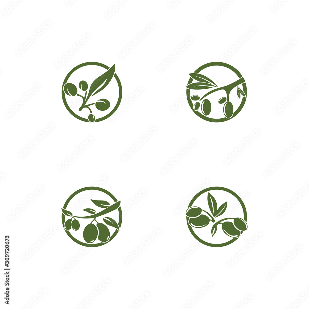Olive logo template vector icon illustration design Olive logo template vector icon illustration design