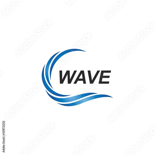 Water Wave symbol and icon Logo Template 