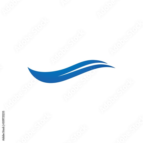 Water Wave symbol and icon Logo Template 