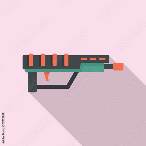 Game blaster icon. Flat illustration of game blaster vector icon for web design