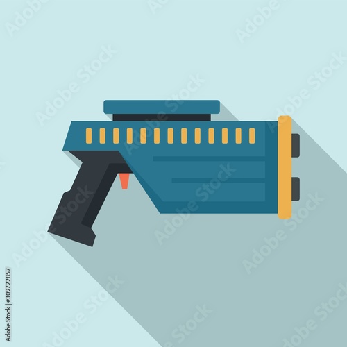 Water blaster icon. Flat illustration of water blaster vector icon for web design