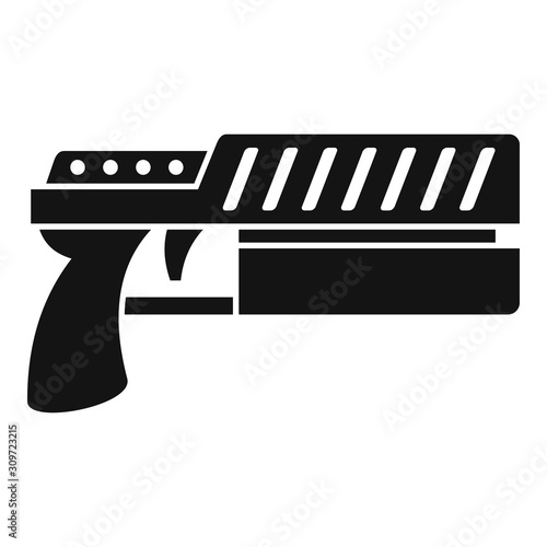 Raygun blaster icon. Simple illustration of raygun blaster vector icon for web design isolated on white background