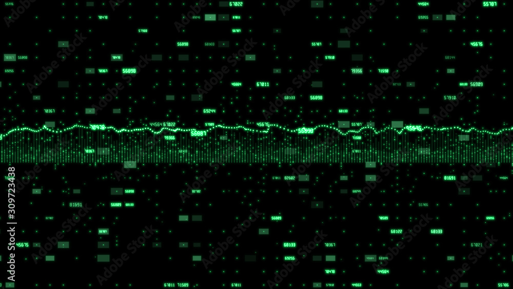 Fototapeta premium Abstract technology of digital data connection background