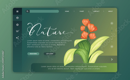 Modern design concept of personal branding for banner and website