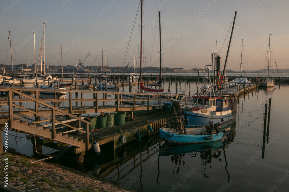 Fototapeta premium fishing boats in the marina