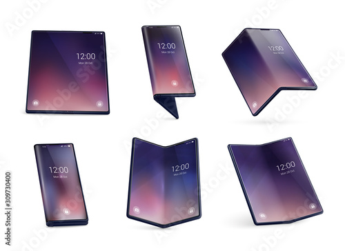 Foldable Smartphone Realistic Concept
