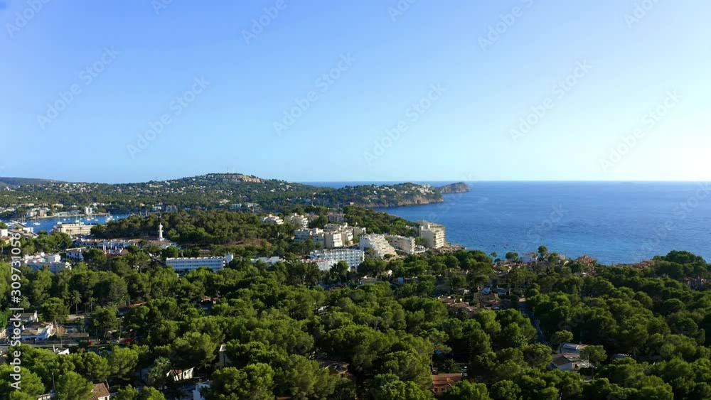 Aerial view over Costa de la Calma and Santa Ponca, Mallorca, Spain Aerial view over Costa de la Calma and Santa Ponca, Mallorca, Spain