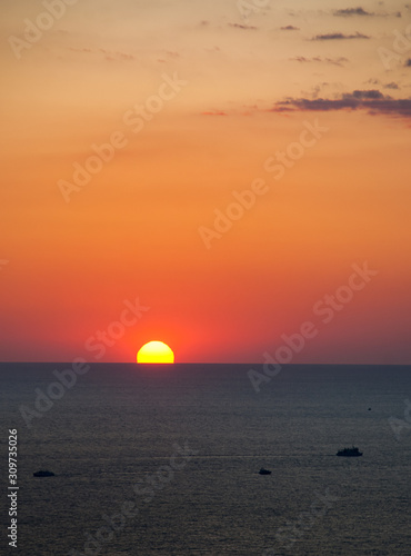 Sunset on the Black Sea coast