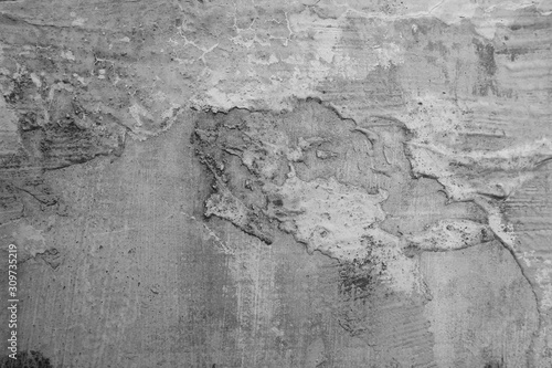Texture of dirty gray concrete wall as an abstract background, Concrete als Hintergrund