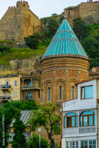 TBILISI, GEORGIA, JUNE 3, 2019: Saint George's Church is a 13th century Armenian church in the old city