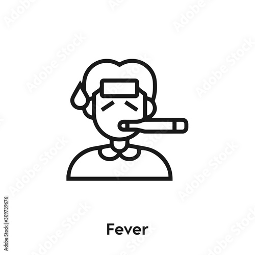 fever icon vector. flu cold icon vector symbol illustration. Modern simple vector icon for your design. prevention icon vector	