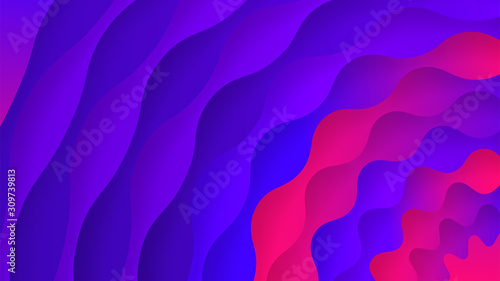 Colorful wave abstract background illustration