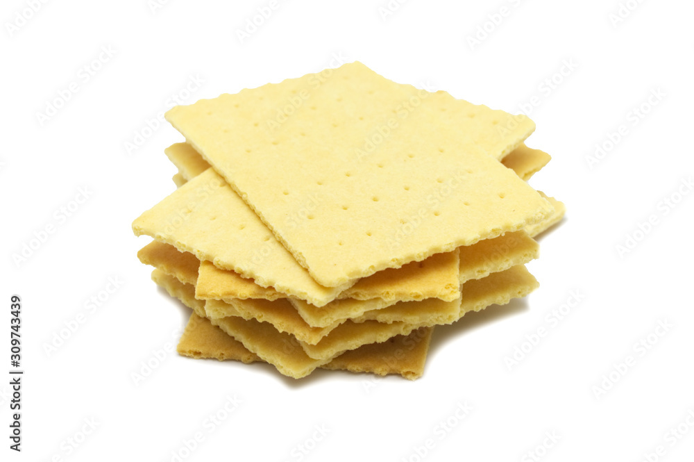 Cheese shake biscuit isolated on white background. Cheese shake biscuit isolated on white background.