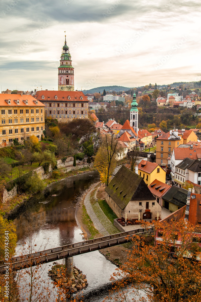 Naklejka premium Cesky Krumlov castle, Czech Republic