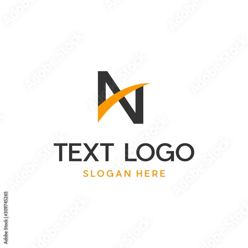 Free Download Letter N Checklist Simple Abstract Modern Icon Logo Design Template Element Vector - GFXLoad
