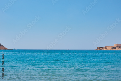 Fototapeta Naklejka Na Ścianę i Meble -  Beautiful view of sea cost against blue sky