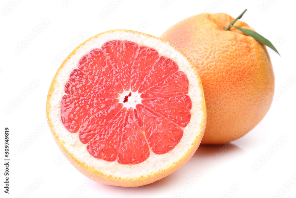 Grapefruit on white background Grapefruit on white background