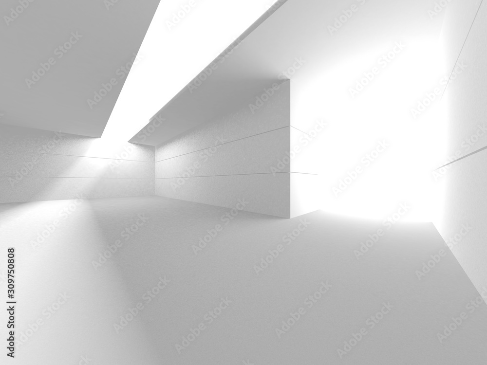 Futuristic White Architecture Design Background Futuristic White Architecture Design Background