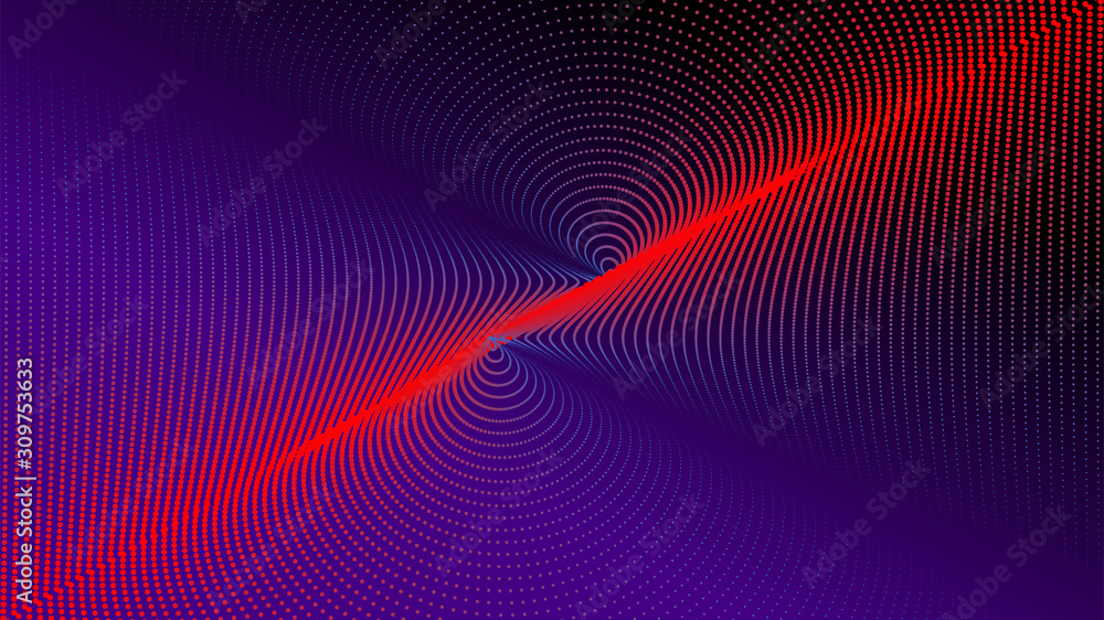 Abstract background technology dot light spiral wave Abstract background technology dot light spiral wave