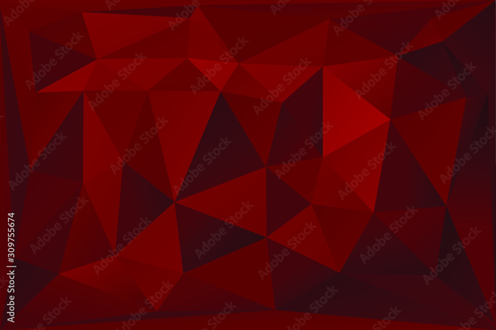 Dark red triangle polygonal background. Dark red triangle polygonal background.