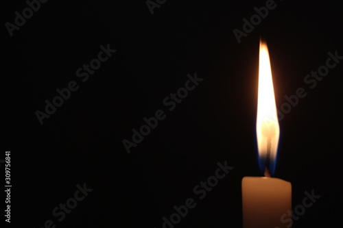lit candle