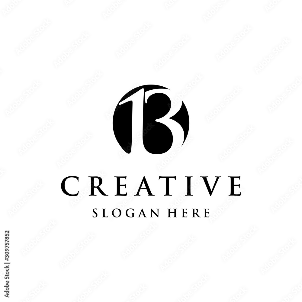 13/thirteen Modern Circle Icon Media Abstract Logo Design Template Element Vector 13/thirteen Modern Circle Icon Media Abstract Logo Design Template Element Vector