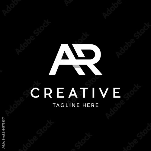 Letter AR Monogram Creative Modern Icon Logo Design Template Element Vector