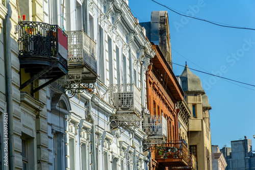 facades of building in the streets