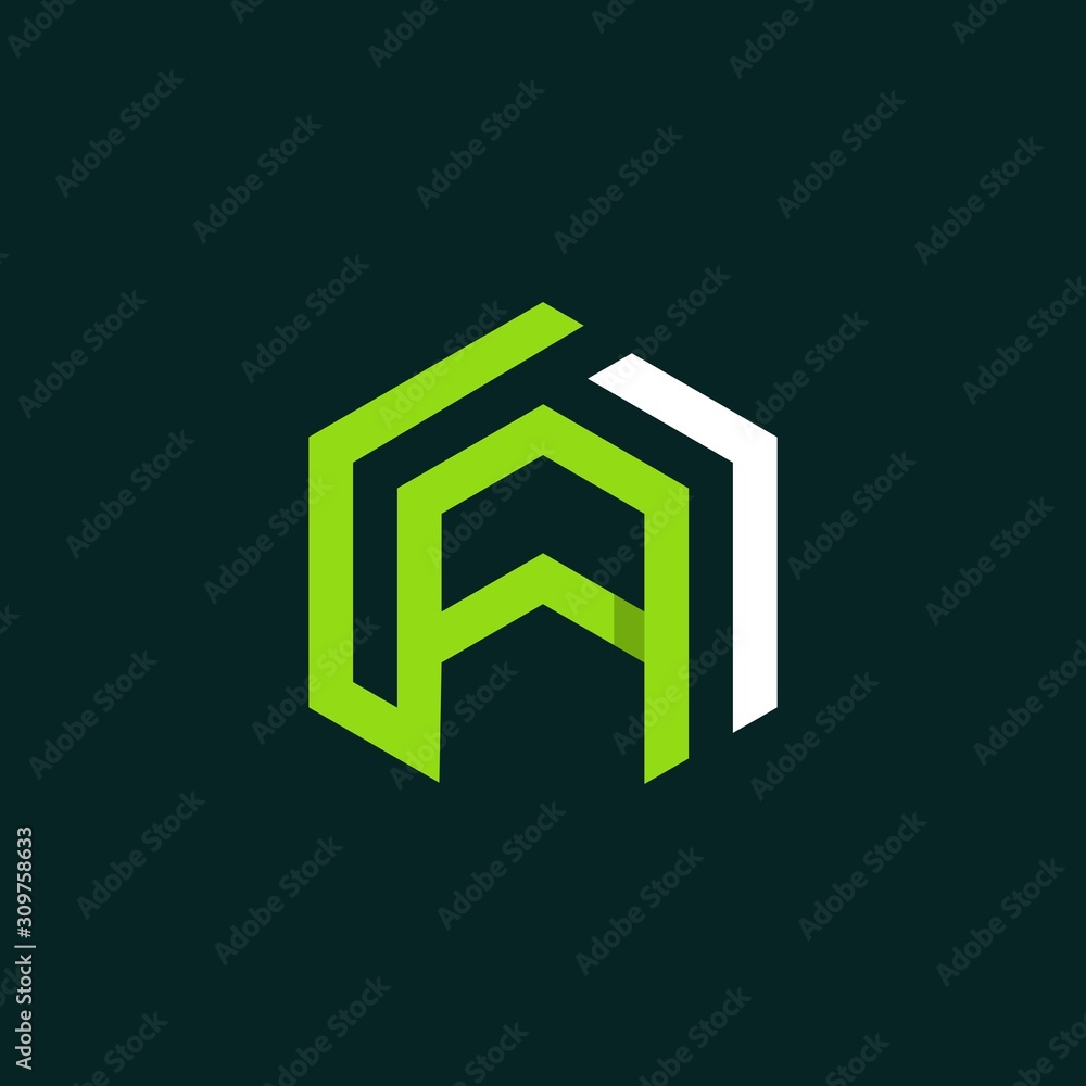 Letter A Hexagon Cube Modern Icon Logo Design Template Element Vector Letter A Hexagon Cube Modern Icon Logo Design Template Element Vector