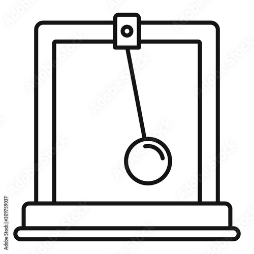 Gravitation stand ball icon. Outline gravitation stand ball vector icon for web design isolated on white background