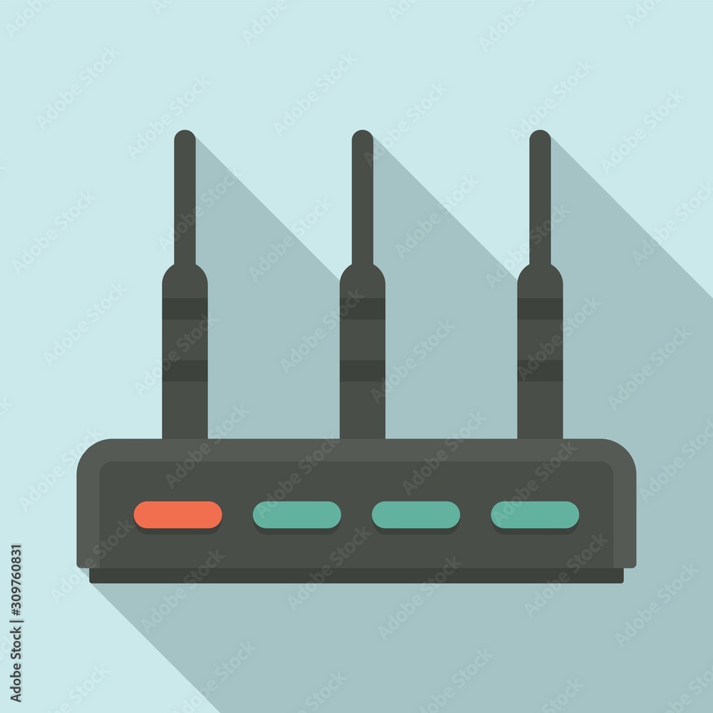 Fototapeta premium Communication router icon. Flat illustration of communication router vector icon for web design