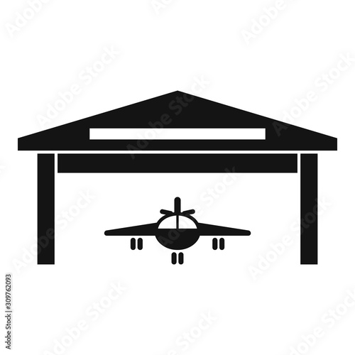 Storage hangar icon. Simple illustration of storage hangar vector icon for web design isolated on white background