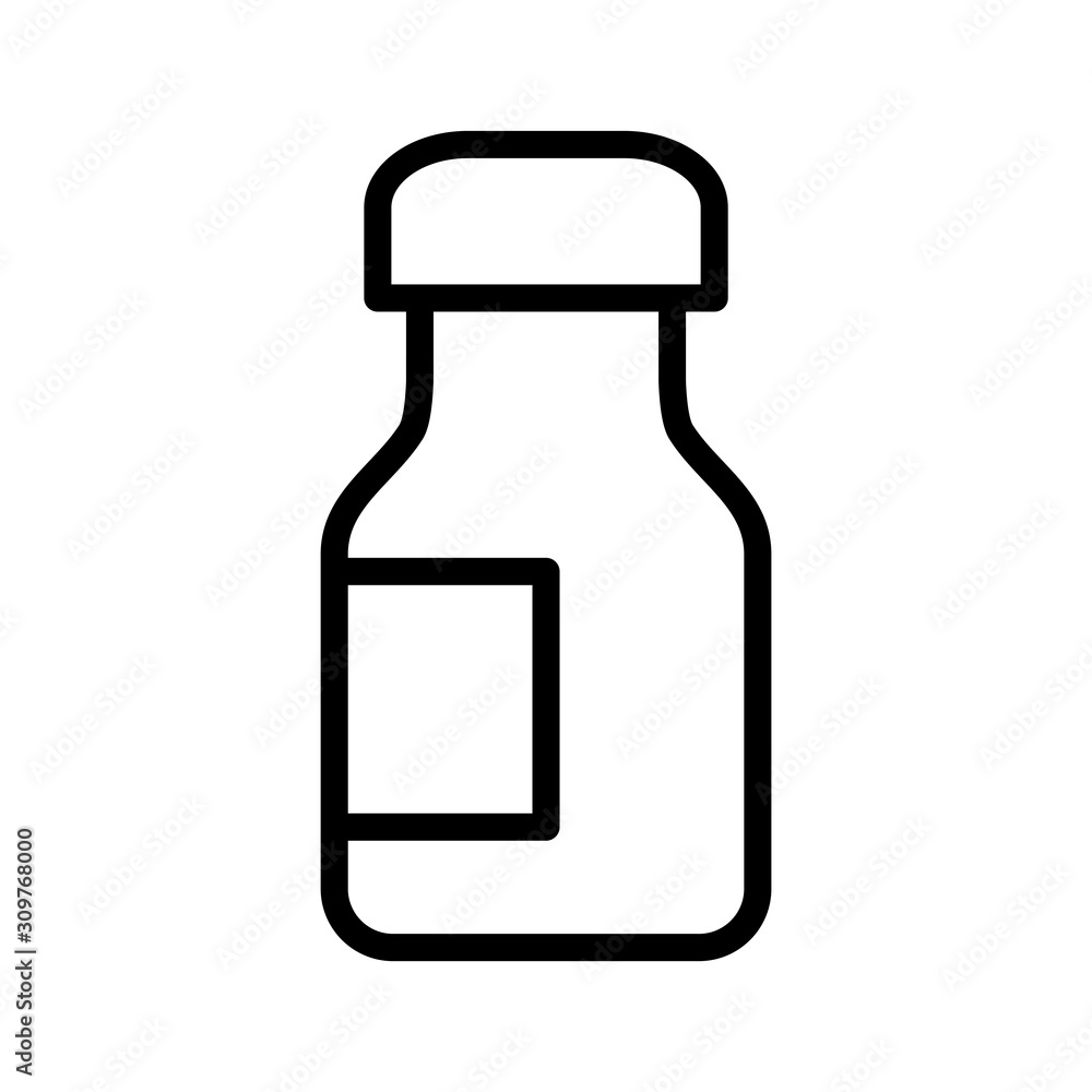 Bottle pills and capsule icon vector Bottle pills and capsule icon vector