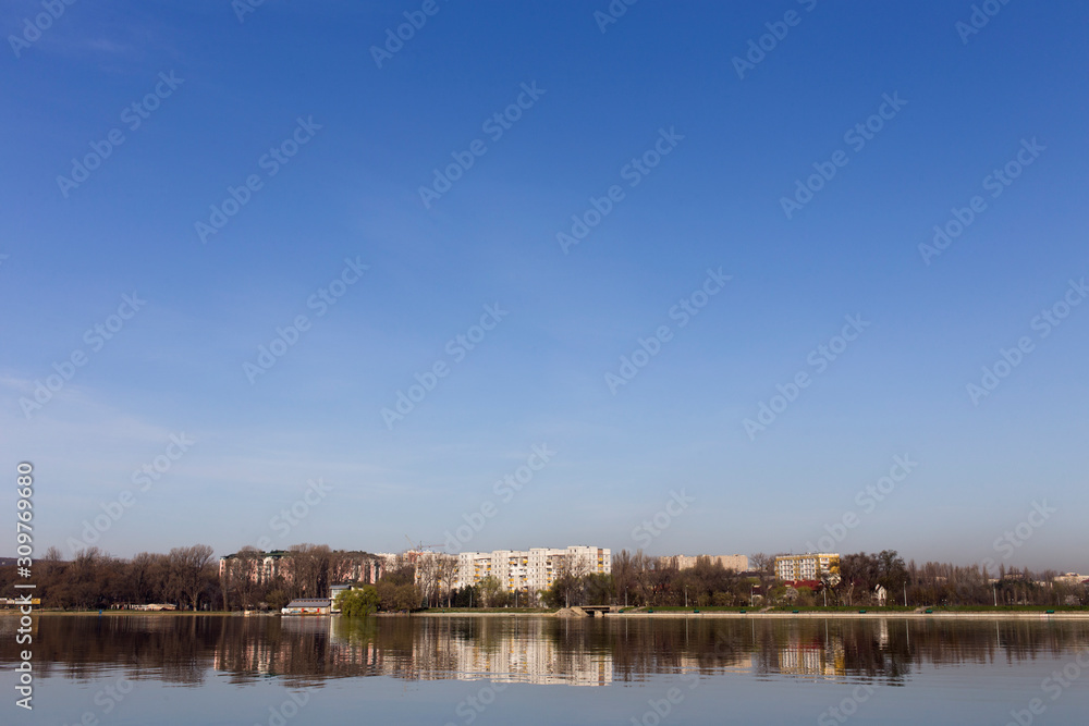 Beautiful view of the lake.