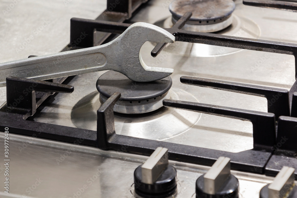 Fototapeta premium key for repair on a gas stove