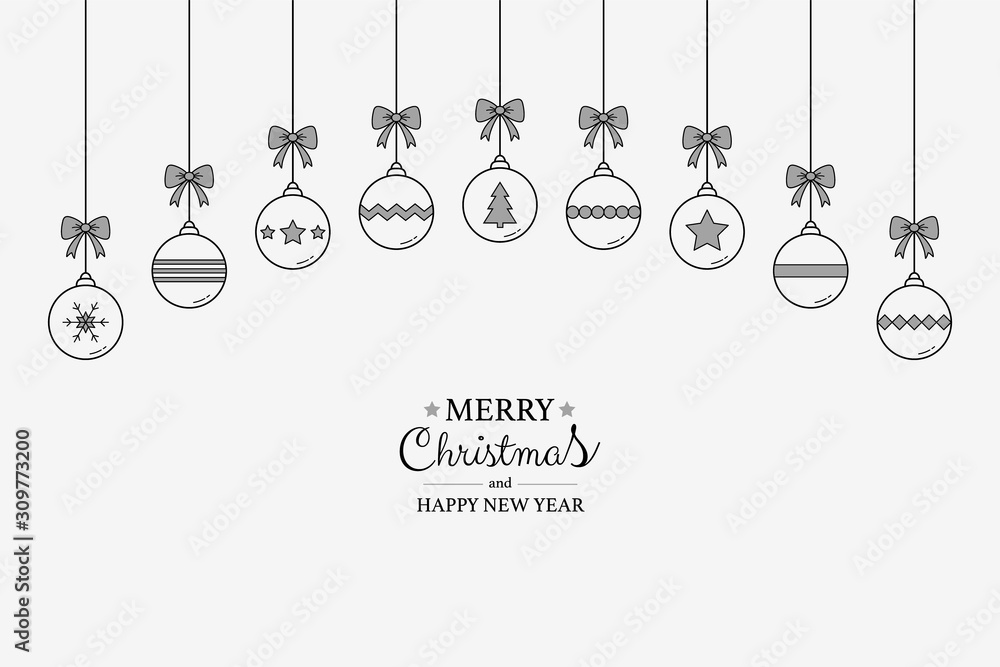 Christmas background with hanging balls and wishes. Xmas ornament. Vector Christmas background with hanging balls and wishes. Xmas ornament. Vector