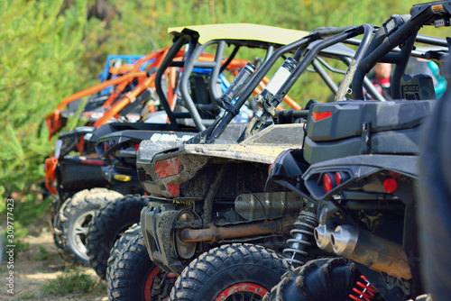 Cool view of active ATV and UTV at Summer
