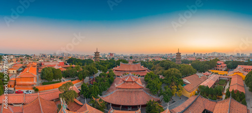 Kaiyuan temple in the old town of quanzhou city, fujian province, China photo