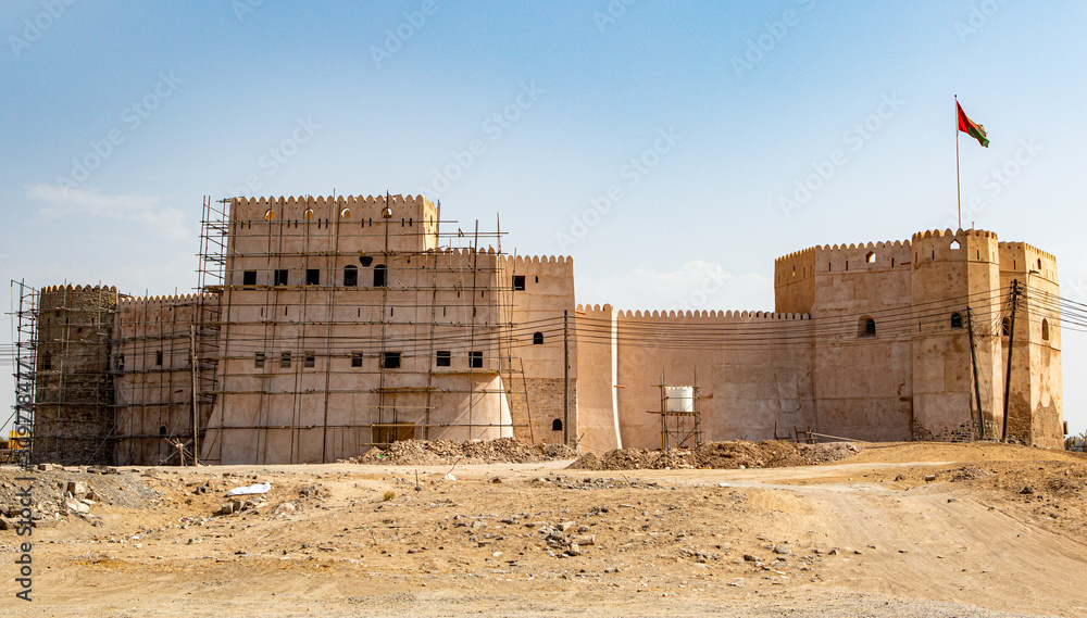 Exterior of the castle in Barka, Oman - Arabia - Middle East Exterior of the castle in Barka, Oman - Arabia - Middle East
