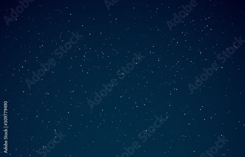 Night sky. Starry galaxy, night universe with shining stars. Space infinity with milky way starlight glow astronomical vector background photo