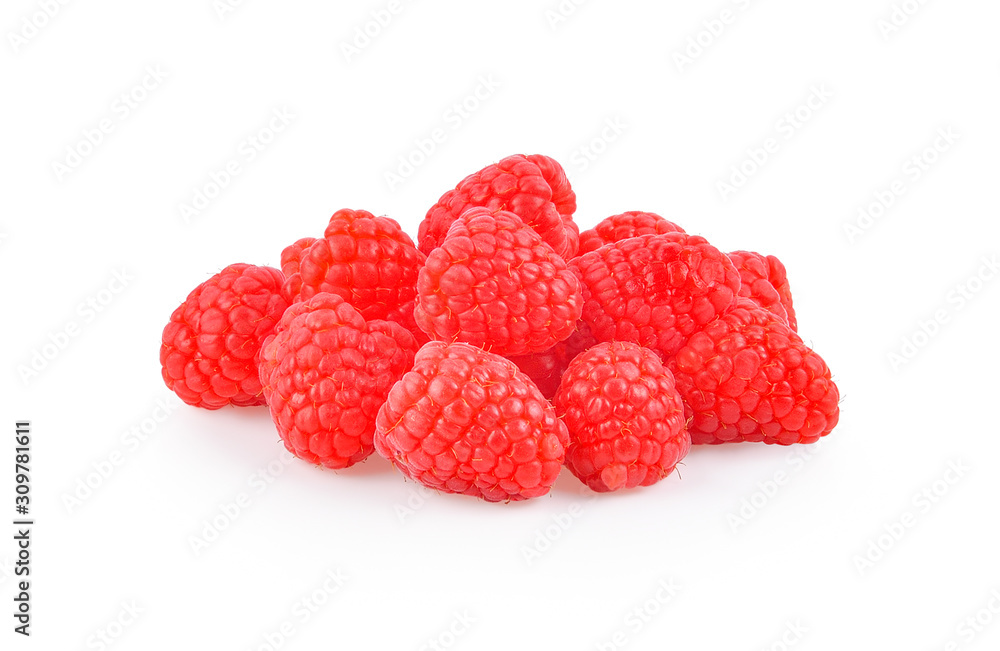 Fresh raspberry on white background Fresh raspberry on white background