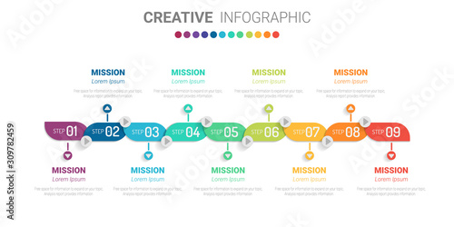 set of infographic elements