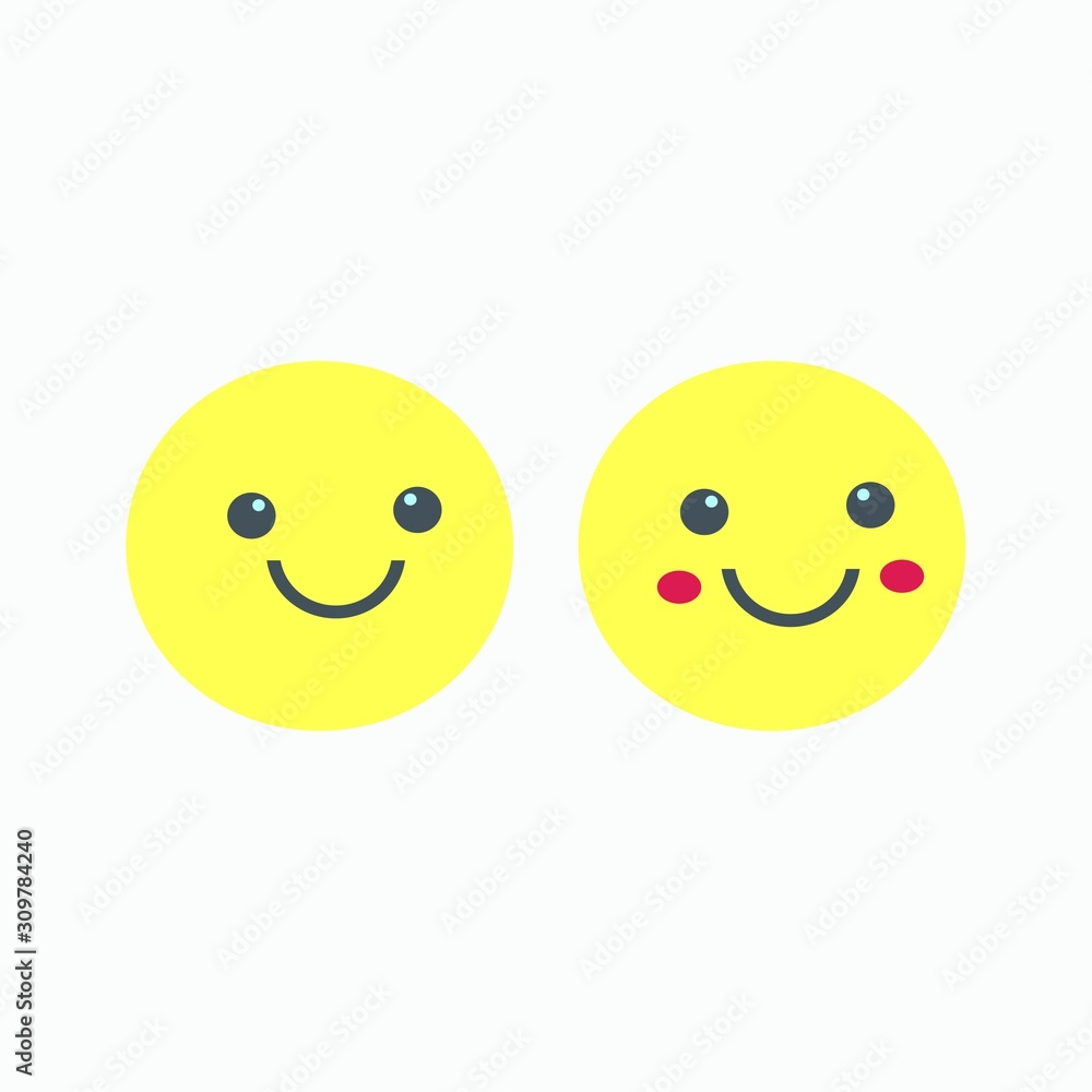 emoticon smile icon design illustration vector