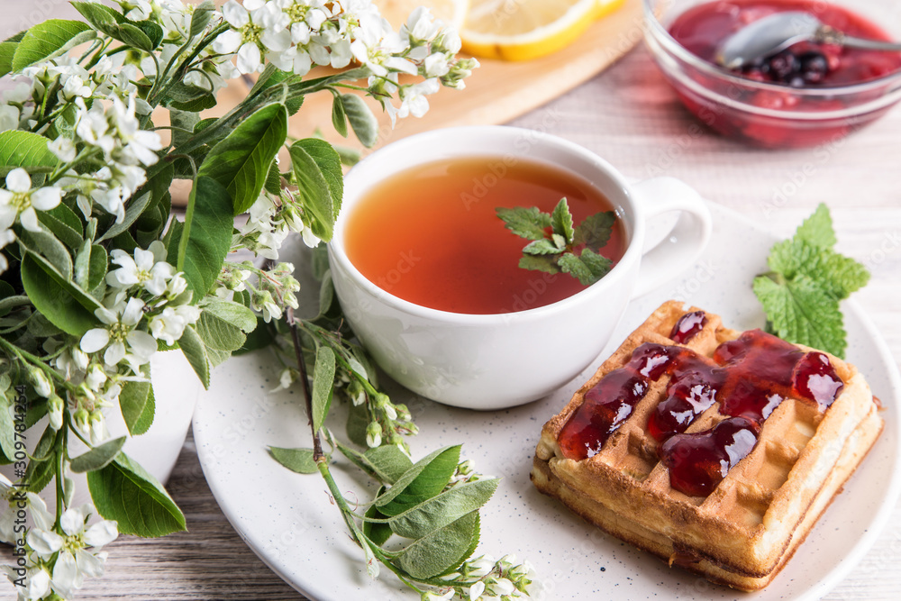 Image with tea. Image with tea.