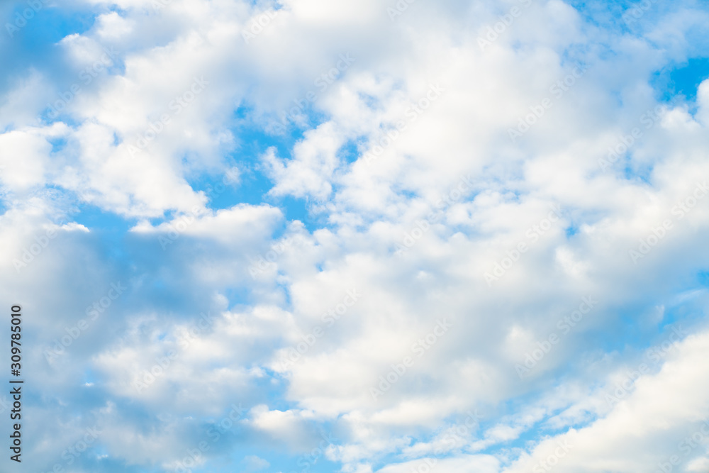 Fototapeta premium Blue sky with cloud sunny say
