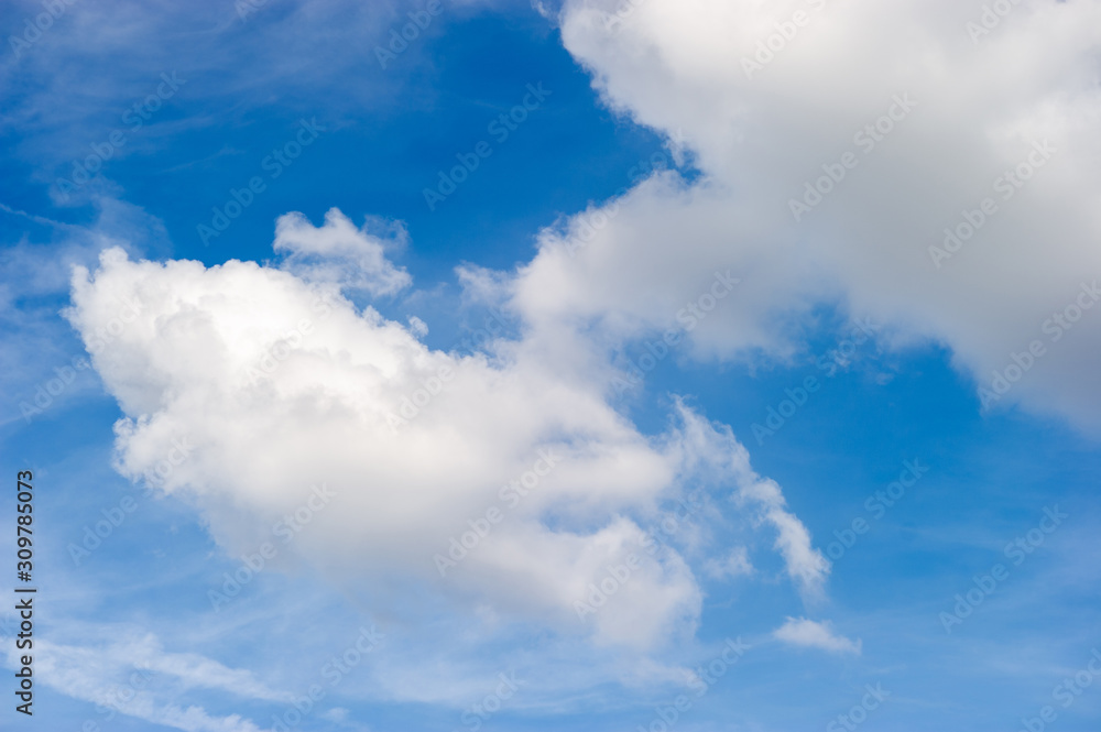 Beautiful sky and clouds in winter Beautiful sky and clouds in winter