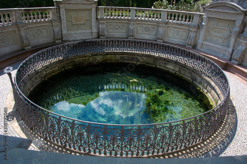 Donauquelle in Donaueschingen im Schwarzwald / Deutschland