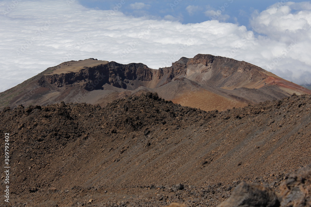 Volcano Teide and blue sky